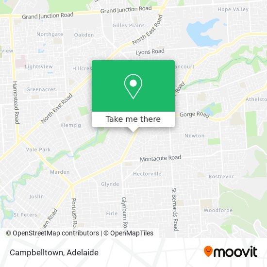 Mapa Campbelltown