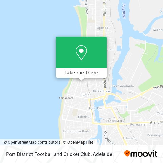Port District Football and Cricket Club map