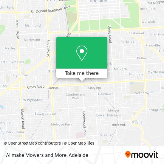 Mapa Allmake Mowers and More