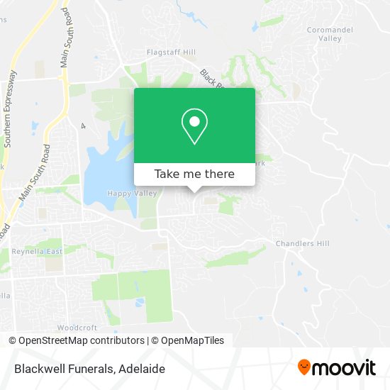 Blackwell Funerals map