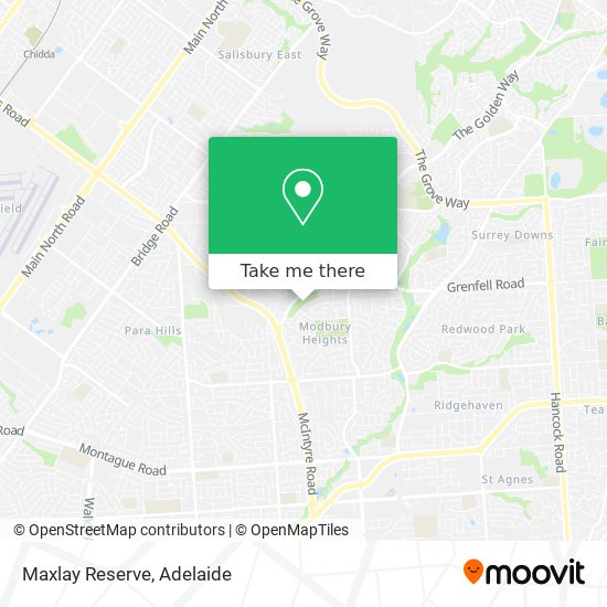 Maxlay Reserve map