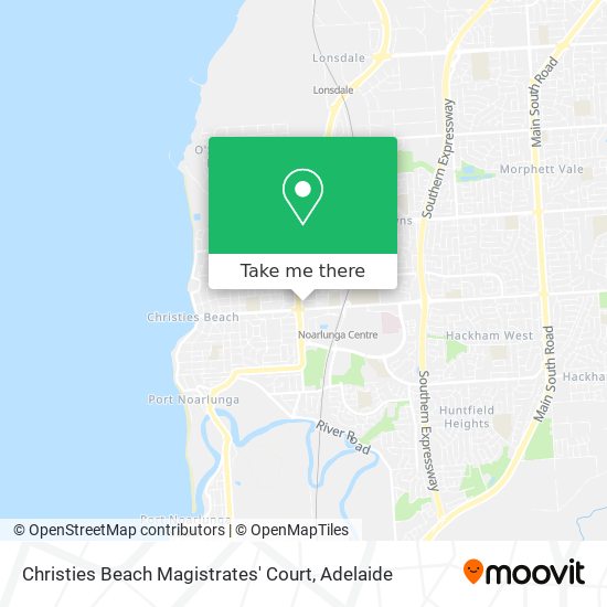 Christies Beach Magistrates' Court map