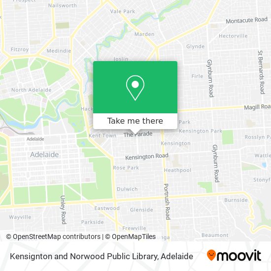 Kensignton and Norwood Public Library map