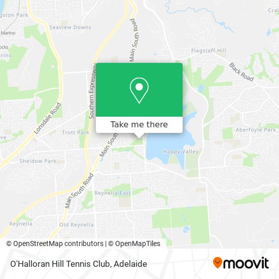 O'Halloran Hill Tennis Club map