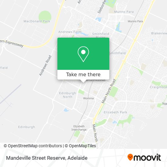 Mandeville Street Reserve map