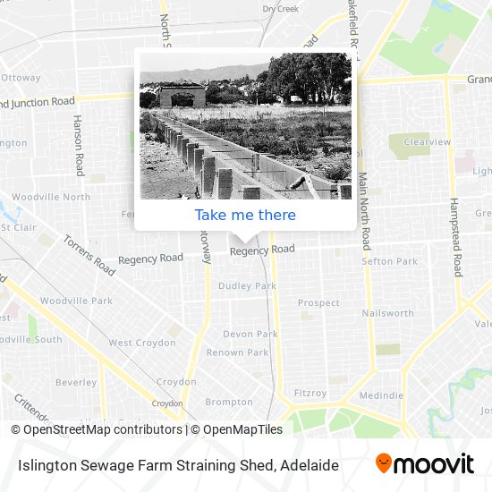 Islington Sewage Farm Straining Shed map