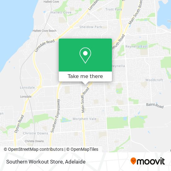 Southern Workout Store map