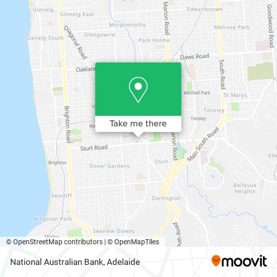 National Australian Bank map