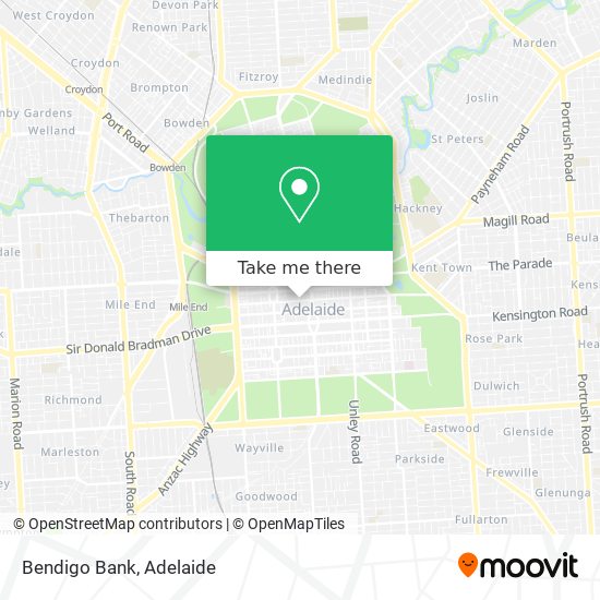 Mapa Bendigo Bank