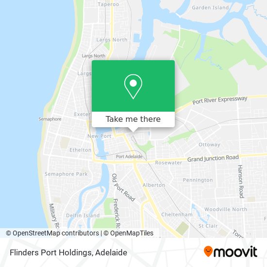 Mapa Flinders Port Holdings