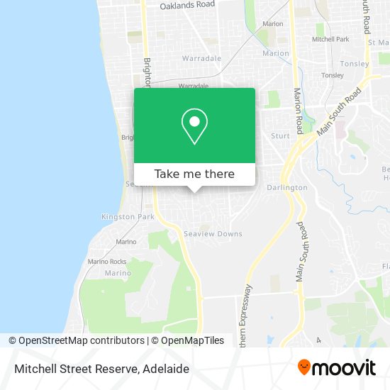 Mitchell Street Reserve map