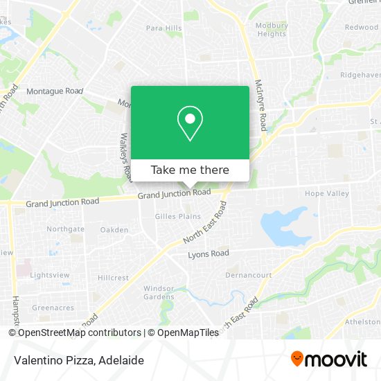 Valentino Pizza map