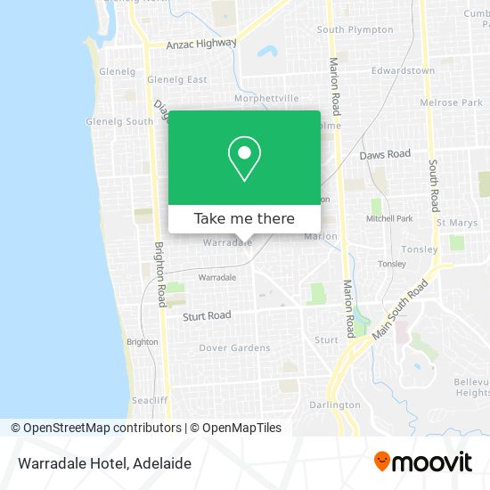 Mapa Warradale Hotel