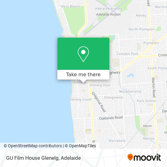 Mapa GU Film House Glenelg