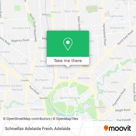 Mapa Schinellas Adelaide Fresh