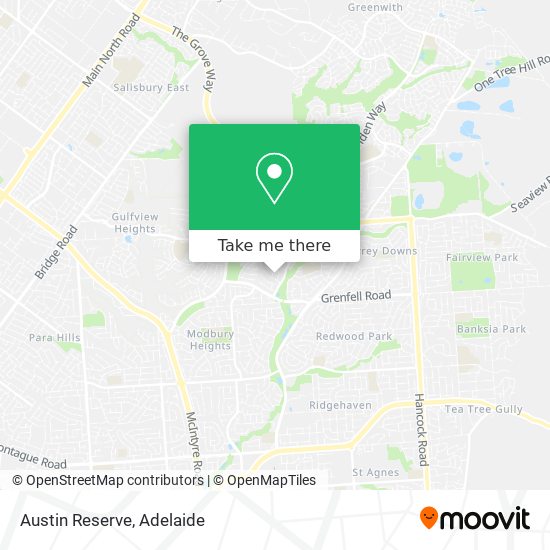 Mapa Austin Reserve