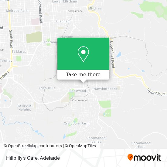 Hillbilly's Cafe map