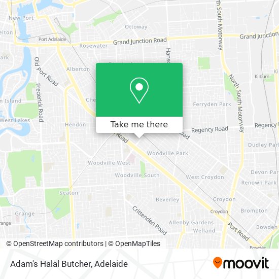 Adam's Halal Butcher map