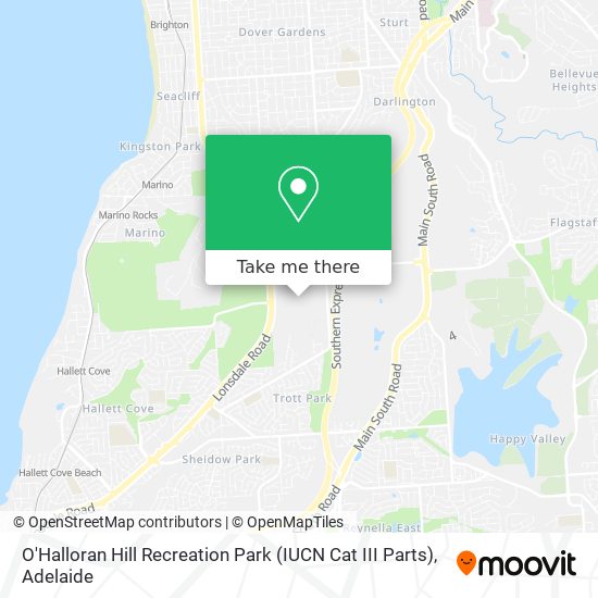 How to get to O'Halloran Hill Recreation Park (IUCN Cat III Parts) in