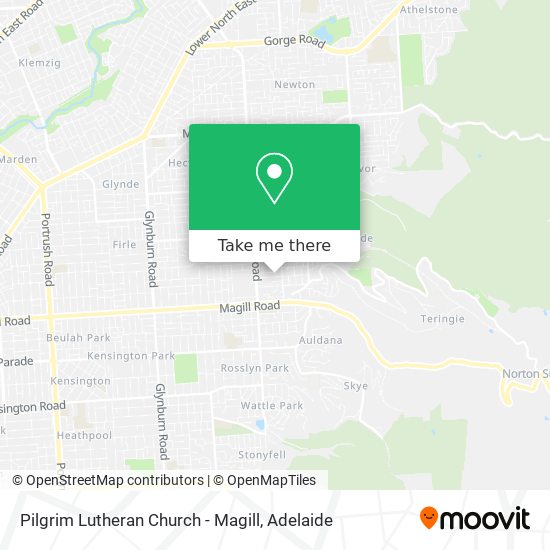 Pilgrim Lutheran Church - Magill map