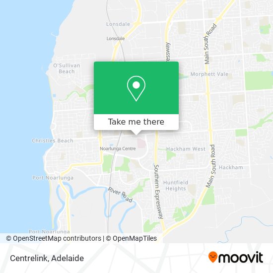 Centrelink map