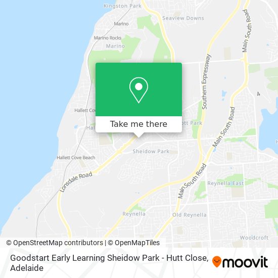 Mapa Goodstart Early Learning Sheidow Park - Hutt Close
