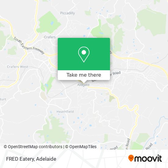 FRED Eatery map