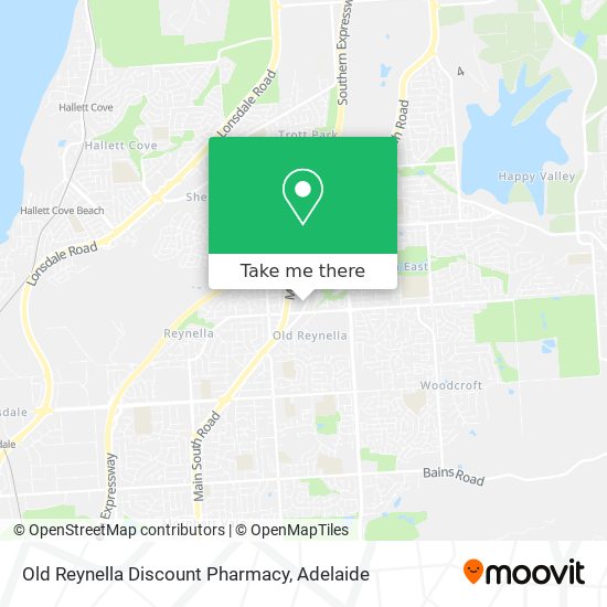 Mapa Old Reynella Discount Pharmacy