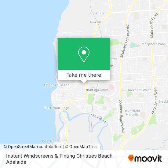 Instant Windscreens & Tinting Christies Beach map