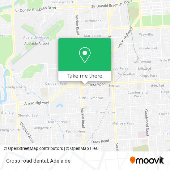 Cross road dental map