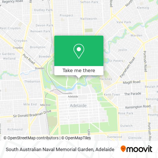 South Australian Naval Memorial Garden map