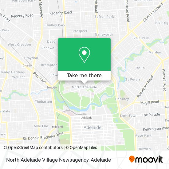 North Adelaide Village Newsagency map