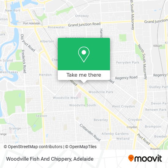 Woodville Fish And Chippery map