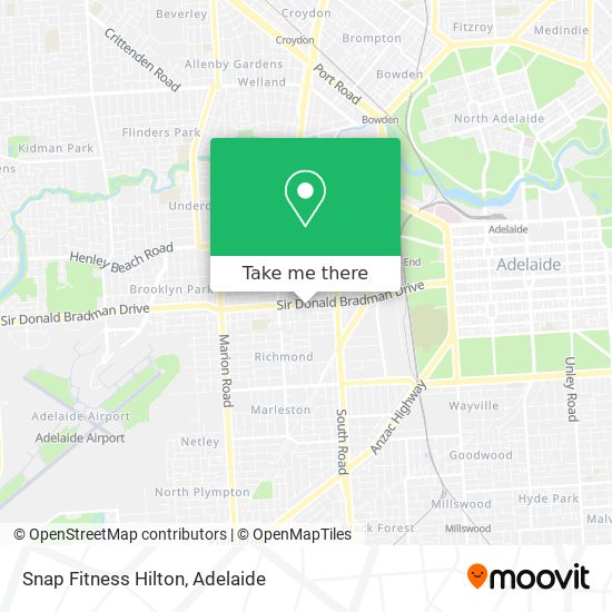 Snap Fitness Hilton map