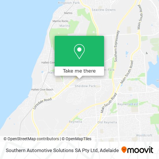 Southern Automotive Solutions SA Pty Ltd map