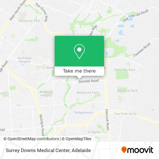 Surrey Downs Medical Center map