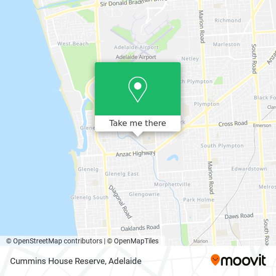 Cummins House Reserve map