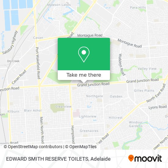 EDWARD SMITH RESERVE TOILETS map