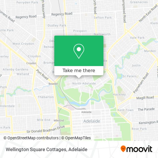 Wellington Square Cottages map