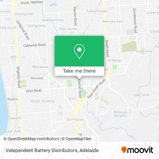 Independent Battery Distributors map