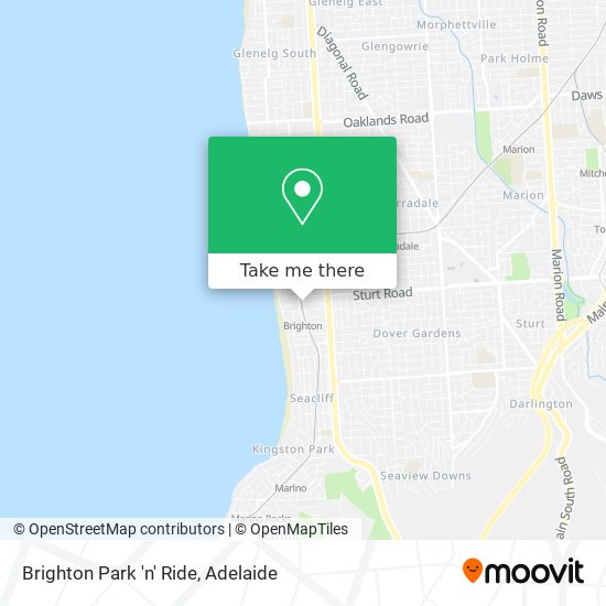 Brighton Park 'n' Ride map