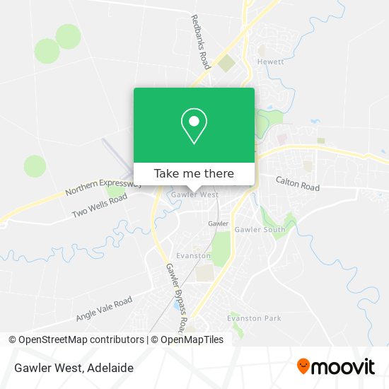 Mapa Gawler West