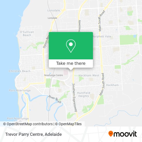 Mapa Trevor Parry Centre