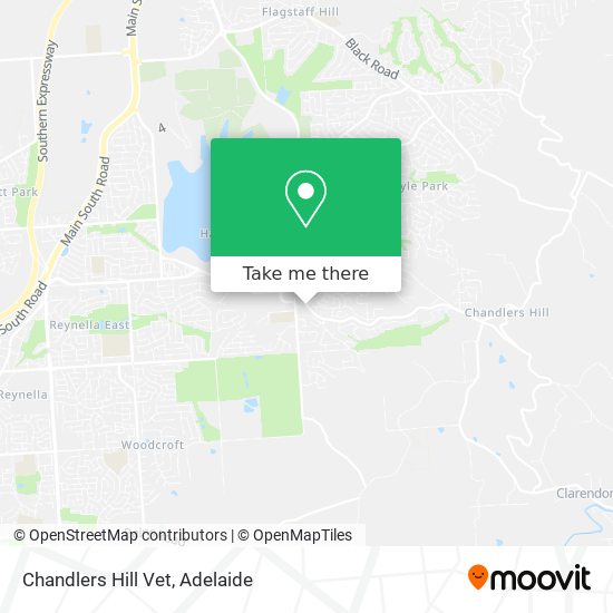 Mapa Chandlers Hill Vet