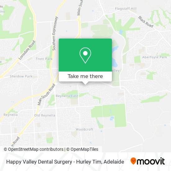 Mapa Happy Valley Dental Surgery - Hurley Tim