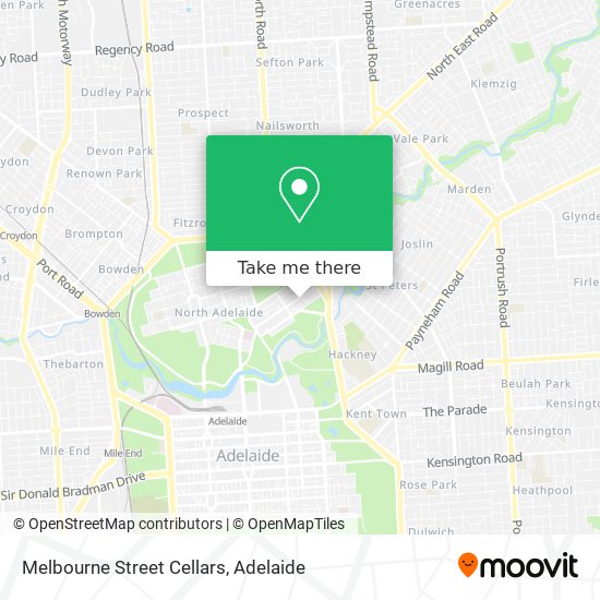 Melbourne Street Cellars map