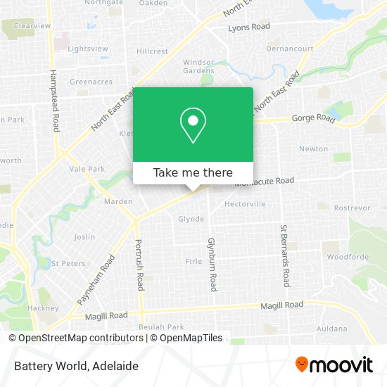 Battery World map