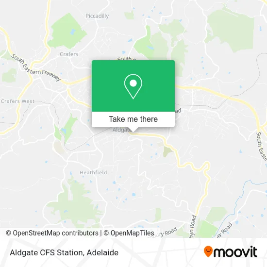 Mapa Aldgate CFS Station