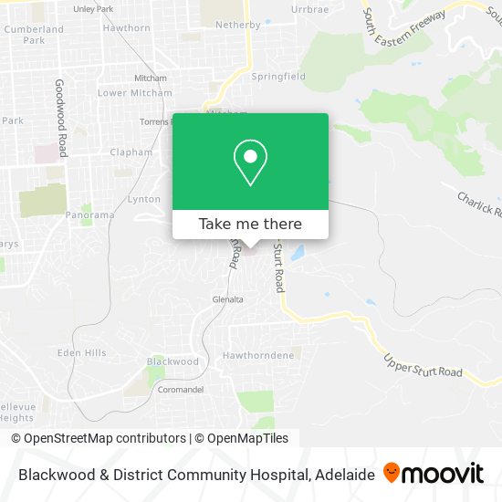 Mapa Blackwood & District Community Hospital