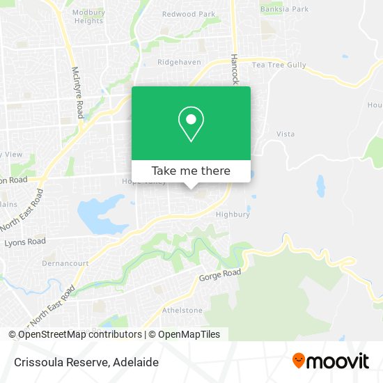 Crissoula Reserve map